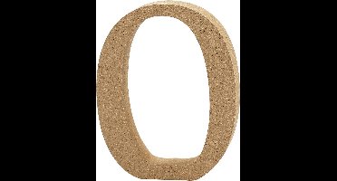 Letter, O, H: 8 cm, dikte 1,5 cm, 1 stuk