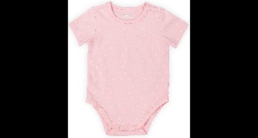 Jollein Romper korte mouw 50/56 Hearts soft pink