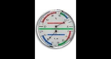 TFA-Dostmann 40.1013, Thermo-/ hygrometer voor sauna's, Zilver, Wit, Metaal, Kunststof, 162 g, 1 stuk(s)