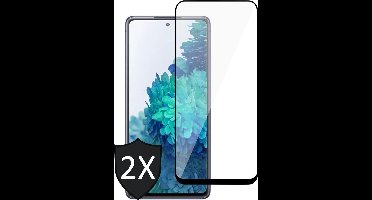 Screenprotector geschikt voor Samsung S20 FE - 2x Glas Full Screen Protector