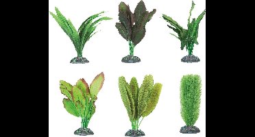 Flamingo - Aquarium plant zijde congo decoratie - Willekeurig - 9 cm