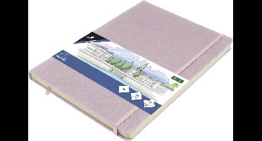 Kangaro schetsboek - A4 - violet - PU hardcover - met elastiek en lint - K-861243