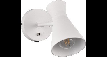 LED Wandlamp - Wandverlichting - Torna Zen - E27 Fitting - 1-lichts - Rond - Mat Wit - Metaal