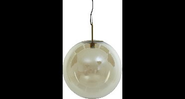 Light & Living Hanglamp Medina - Glas Amber - Ø48cm - Modern - Hanglampen Eetkamer, Slaapkamer, Woonkamer