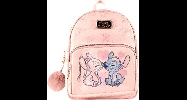 Stitch & Angel - kleine rugzak - 27cm x 21cm - dubbele ritssluiting - 3 vakken