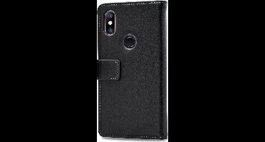 Mobilize Telefoonhoesje geschikt voor Xiaomi Mi Mix 2s Hoesje | Mobilize Classic Gelly Wallet Bookcase Portemonnee | Pasjeshouder voor 2 Pasjes | Telefoonhoesje voor Pinpas / OV Kaart / Rijbewijs - Zwart