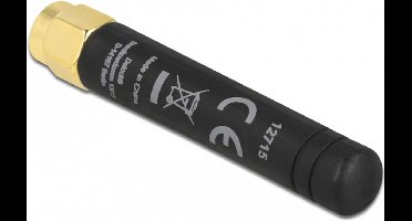 LPWAN 868 MHz antenne SMA -plug 1,6 DBI Omnidirectioneel vast zwart