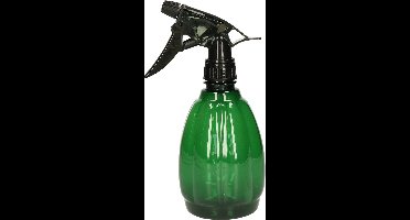 Esschert Design plantenspuit/vernevelaar - PET - smaragdgroen/zwart - ronde vorm - 21 cm