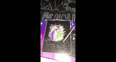 Disney Princess - scratch kras kunst - 2x poster 26x19,5 cm - disney - prinsessen - set met kras pen