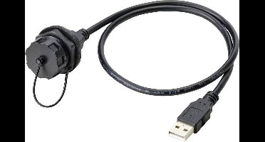 TRU COMPONENTS USB-inbouwbus 2.0 type A Bus, inbouw 50 cm IP67 Inhoud: 1 stuk(s)