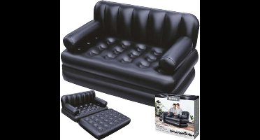 Bestway 5-in-1 Multifunctionele Opblaasbank – 2 Persoons – Draagvermogen: 300 kg - 188 cm x 152 cm x 64 cm