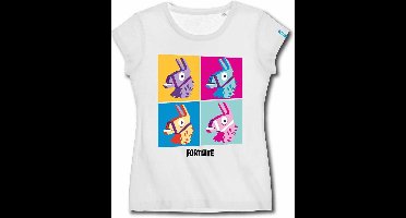 Fortnite - Lama Wit T-Shirt Kinderen - 14 Jaar