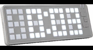 Karlsson Wekker Keyboard - Grijs - 23x1.5x8.3cm - Scandinavisch - Wekker voor slaapkamer - Wekkers