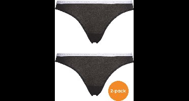 Calvin Klein dames CK ONE Cotton slips (2-pack) - zwart