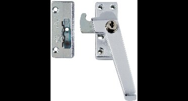 AXA 3319 Veiligheids raamsluiting F1 met cilindersluiting, nok en haakschoot inbouw rechtsdraaiend - 3319-31-91/6