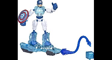 Marvel Avengers Bend and Flex Captain America Ice Mission - Speelfiguur 15cm