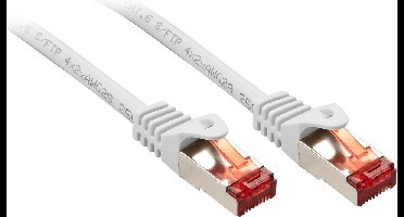 LINDY 47387 RJ45 Netwerkkabel, patchkabel CAT 6 S/FTP 7.50 m Wit 1 stuk(s)