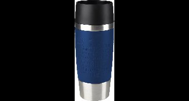 Tefal Travel Mug K30821 Reisbeker / Isoleerbeker - inhoud 0.36L RVS / blauw