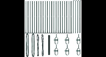 vidaXL - Hekpaal. - Groen
