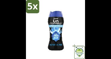 5 x Lenor - Unstoppables - Geurparels - Alpine - Wasverzachter - 224 g - Grootverpakking - Wasverzachter - Geurparels - Lenor - Alpine - Langdurige Geur