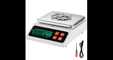 Digitale telweegschaal - Precisiebalans - Capaciteit 10 kg - Resolutie 0,1 g - Telfunctie voor onderdelen en munten - LED-scherm - Weegt in g en kg - Voor sieraden en voorraad