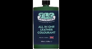 Lederkleurstof alles-in-één 100ml donkergroen - zelfnivellerend, inclusief conditioner en bescherming