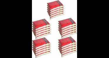 Set van 6 opvouwbare opbergzakken met transparant deksel en rits