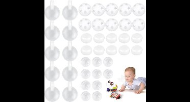 40 Stuks Rammelaars Inzetstukken voor Knutselen, Speelgoed en Knuffels - Diverse Vormen en Maten