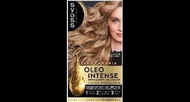 Syoss Oleo Intense 8-68 Haarverf - Vanillablond - Permanente Haarkleuring - Ammoniakvrij - Met Voedende Oliën - 100% Grijsdekking - Langdurige Kleur - 1 stuk