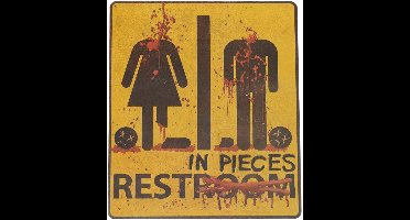 CHAKS - Halloween sticker Rest in stukken 43cm x 30cm