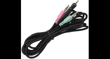 Audiokabel voor Game Hoofdtelefoon met 3,5mm Jack - Geschikt voor PC en Gaming Headsets