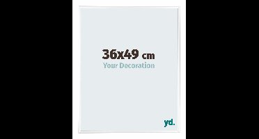 Your Decoration - Fotolijst 36x49 cm - Aluminium - Wit Hoogglans - Kent