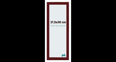 Your Decoration - Puzzellijst 37,5x98 cm - Wijnrood Geveegd - Puzzellijst 1500-2000 stukjes - MDF Fotolijst - Mura