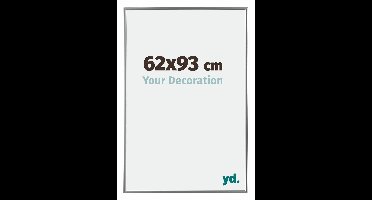 Your Decoration - Fotolijst 62x93 cm - Kunststof - Zilver Hoogglans - Evry