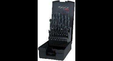 TERRAX by RUKO 5x Spiralbohrer-Satz DIN 338 Typ N, HSS-R - 25 tlg...