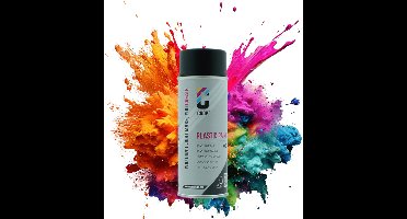 CROP Plastic Paint Spuitbus - Mat Zwart - 400ml - Autolak voor Kunststof - Zonder Primer - Slijtvast en Sneldrogend