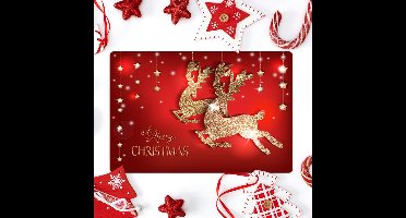 Goodivery® Decoratieve antislip kerstmat voor entree met feestelijk patroon 40x60 cm