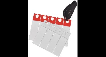 Easy-Clip Sleutellabels - Rood - 1000 stuks