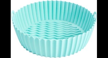 Air Fryer Silicone Basket-20.6cm Round-Tray Pot Airfryer Oven Baking Mold、Liner Kitchen Cooking Accessories、1 Piece