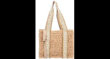 Beagles Ibiza Shopper - Riet - Strandtas - Schoudertas - Dames - Tote Bag - Dames Tas - Natuur