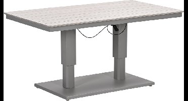 GI Cyprus up&down verstelbare houtlook tuintafel 150x87 cm. - Taupe