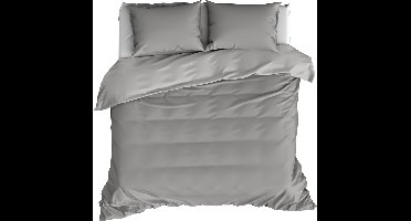 De Witte Lietaer Dekbedovertrek Katoen Satijn Olivia - Lits Jumeaux - 240 x 220 cm - Grijs