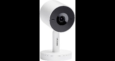 Netatmo Slimme Beveiligingscamera Binnen - Bewakingscamera 2K - Gezichtsherkenning - Bewegingsdetectie - Nachtzicht - Werkt met Google Home & Apple HomeKit - Geen Abonnement - Wit - 1 Stuk