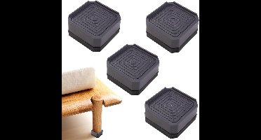 Egoods - Meubelverhogingen 4 stuks 4 cm Diameter 8.5 cm - Anti Slip Kunststof - Draagkracht 200kg - Gebruikt voor Wasmachines, Tafels, Banken en Stoelen
