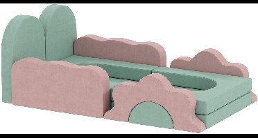 Foam blokken - 12-delig -Speelgoed 1 jaar - Stapeltoren - Bouwblokken - Speelgoed - Educatief speelgoed - Sensorisch Speelgoed Baby - Speelblokken - Roze + Mintgroen