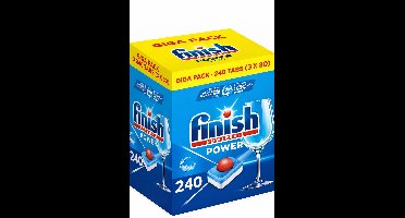Finish Power All in One Regular Vaatwastabletten - 3 x 80 tabs