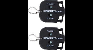 Golf Stroke Counters - 2Pcs Portable Score Counter met Hanging Rope - Mini Square Design voor 2 Spelers - Stroke Counter Clicker voor Golf Training Matches en Spellen