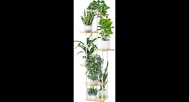 Plantentafel - Plantenrek Buiten - Plantensteun - Plantenstandaard - Wit