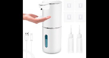 Boraboi® Automatische en oplaadbare zeepdispenser met sensor en wandmontage,Wit,10*10*10 mm