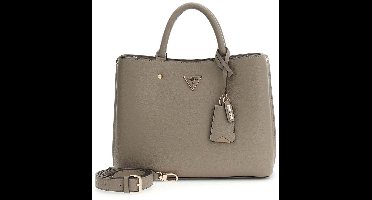GUESS schoudertas Meridian II Girlfriend Satchel Dark Taupe